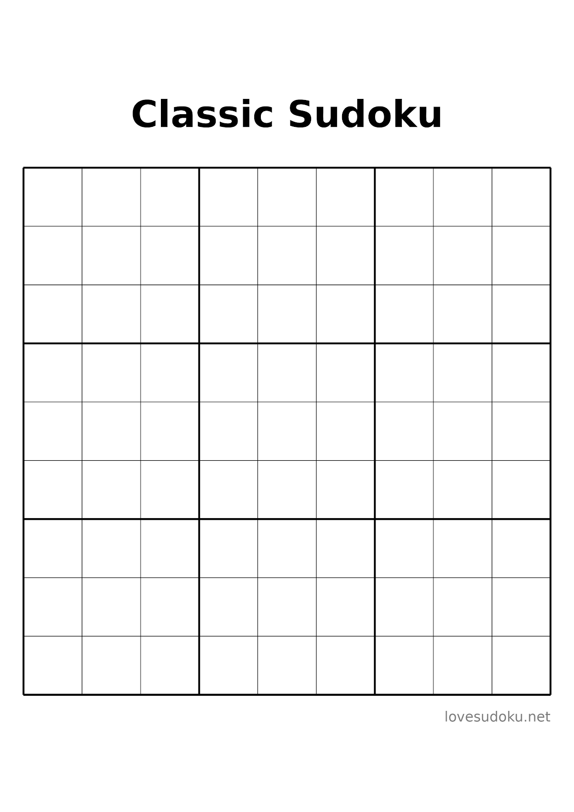 sudoku puzzle free printable